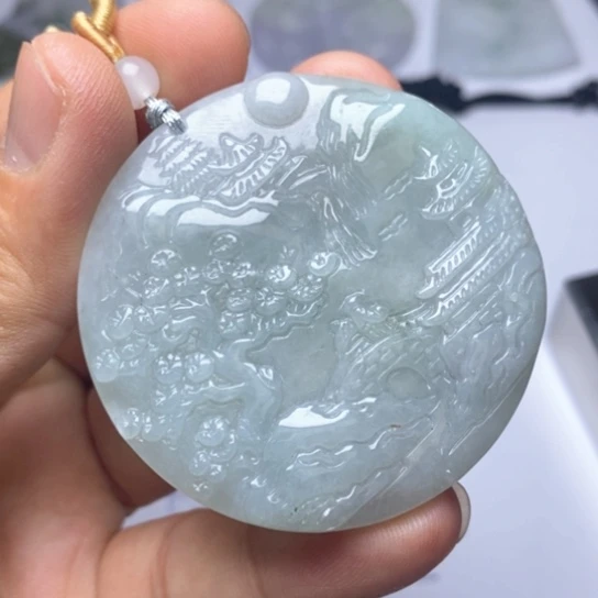 颈饰未镶嵌翡翠翡翠