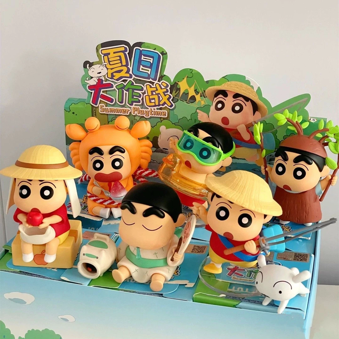 正版TOPTOY蜡笔小新夏日大作战系列手办潮玩盲盒摆件玩具生日礼物