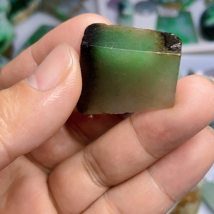 翡翠散珠天然翡翠A货挂件