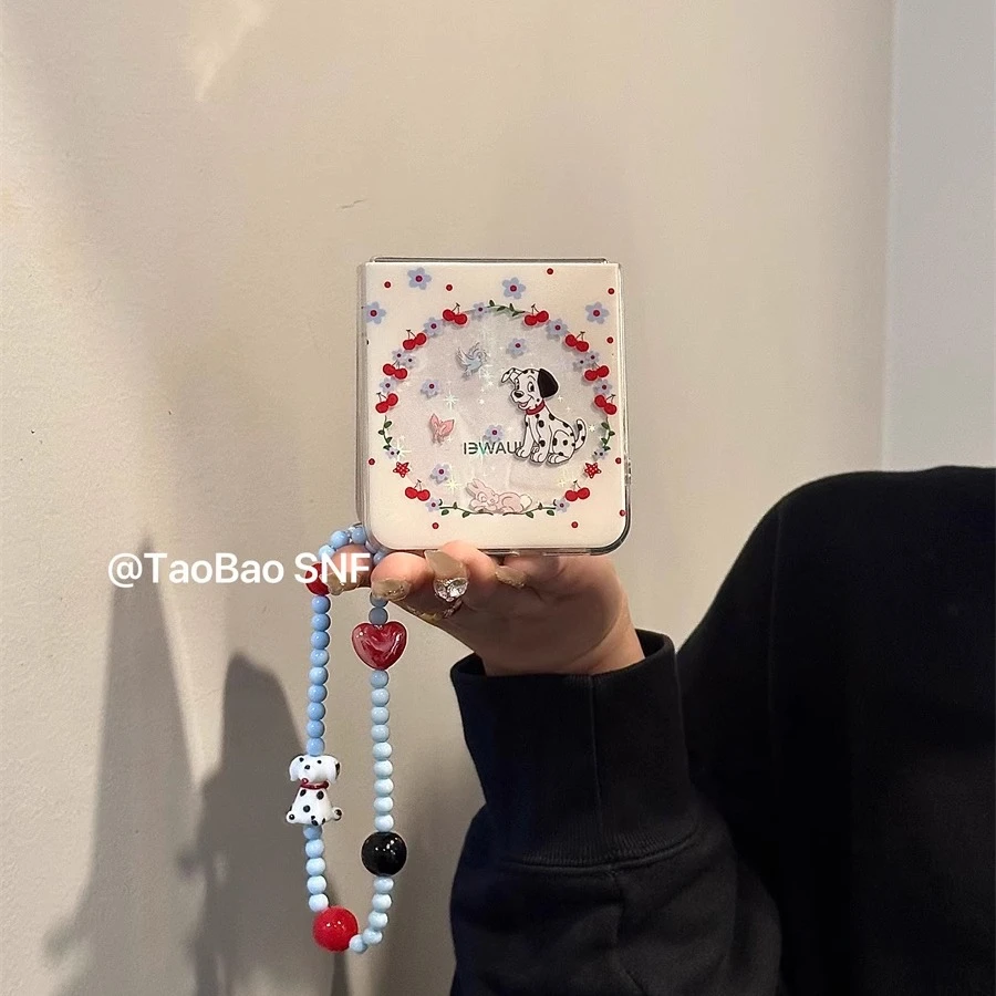 ins樱桃斑点狗适用Pura X小米MIXFlip华为Pocket2手机壳新款