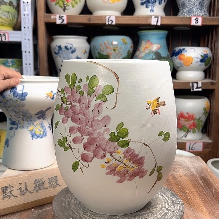 陶但盆紫藤 陶瓷陶瓷