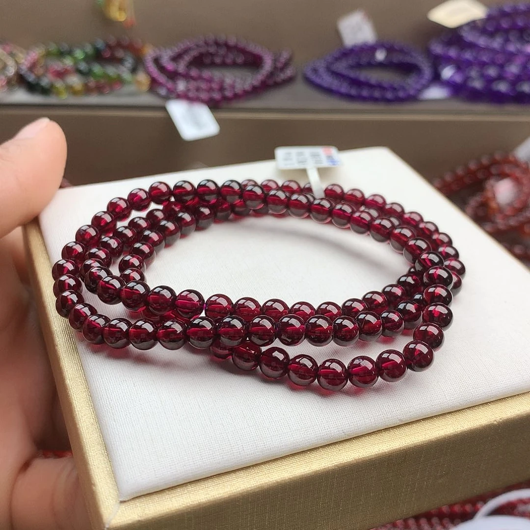 石榴石手串未镶嵌5.3