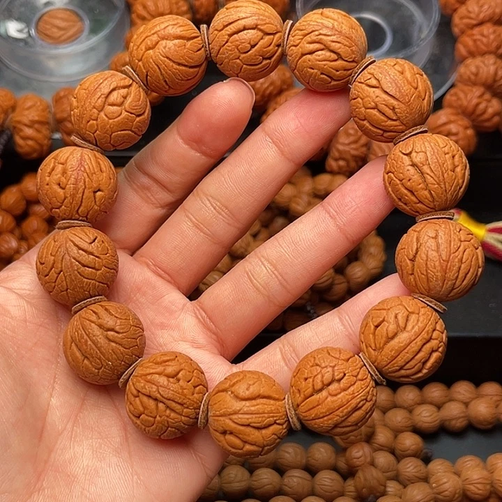 桃核手串精品金丝龙珠2.0