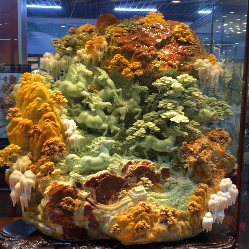 【闪购商品】蛇纹石玉未镶嵌摆件