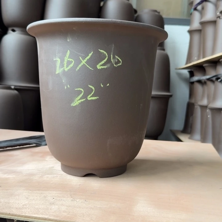 紫砂花盆26/26/22