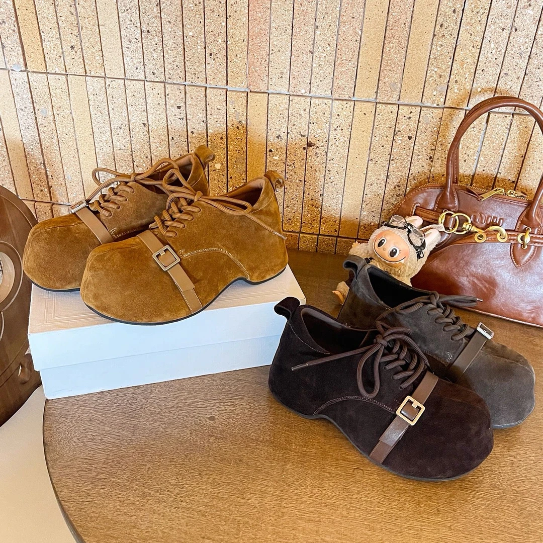 7cm隐形内增高磨砂大头显瘦勃肯鞋2025年新款小个子运动休闲单鞋