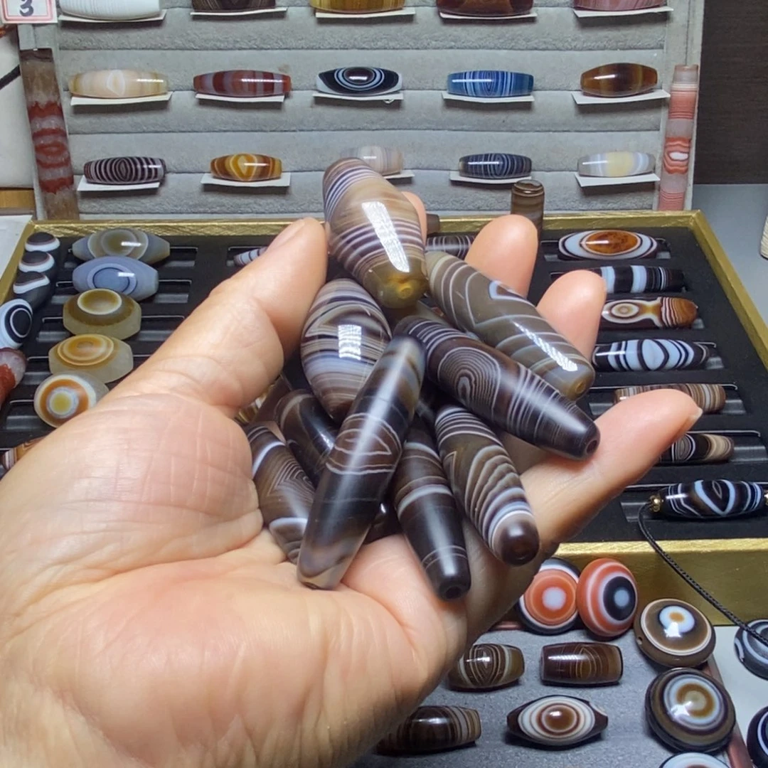 三***急玛瑙/玉髓合金珠宝半成品