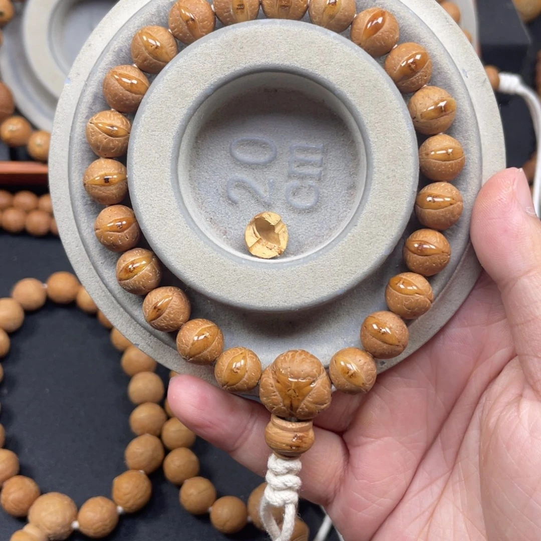 手串凤眼菩提L56-C01凤眼菩提10+同树黄皮封眼单仓