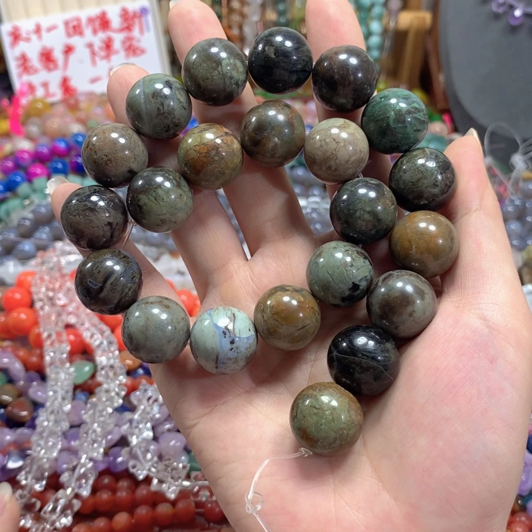 玛瑙/玉髓未镶嵌珠宝半成品幻彩玛瑙一条卡18mm