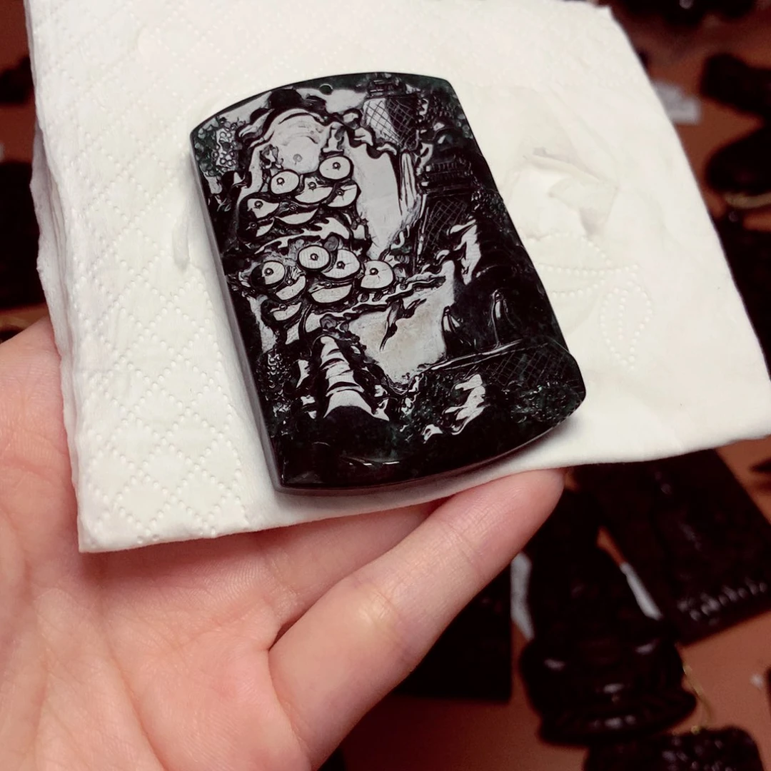 翡翠挂件未镶嵌天然缅甸a货挂件