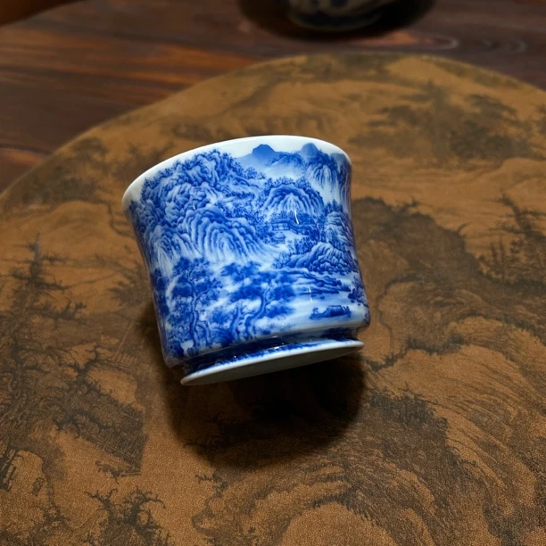 半山晓野宋画山水會嵇直口容天杯主人杯