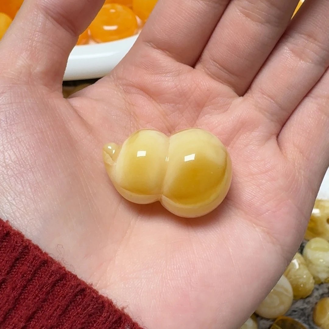 琥珀未镶嵌裸石蜜蜡葫芦
