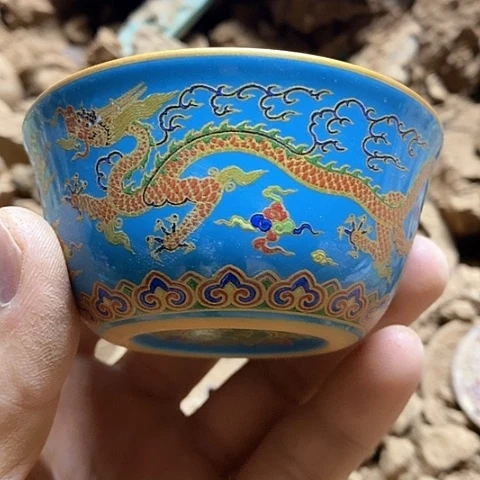 瓷片瓷器紫砂壶摆件