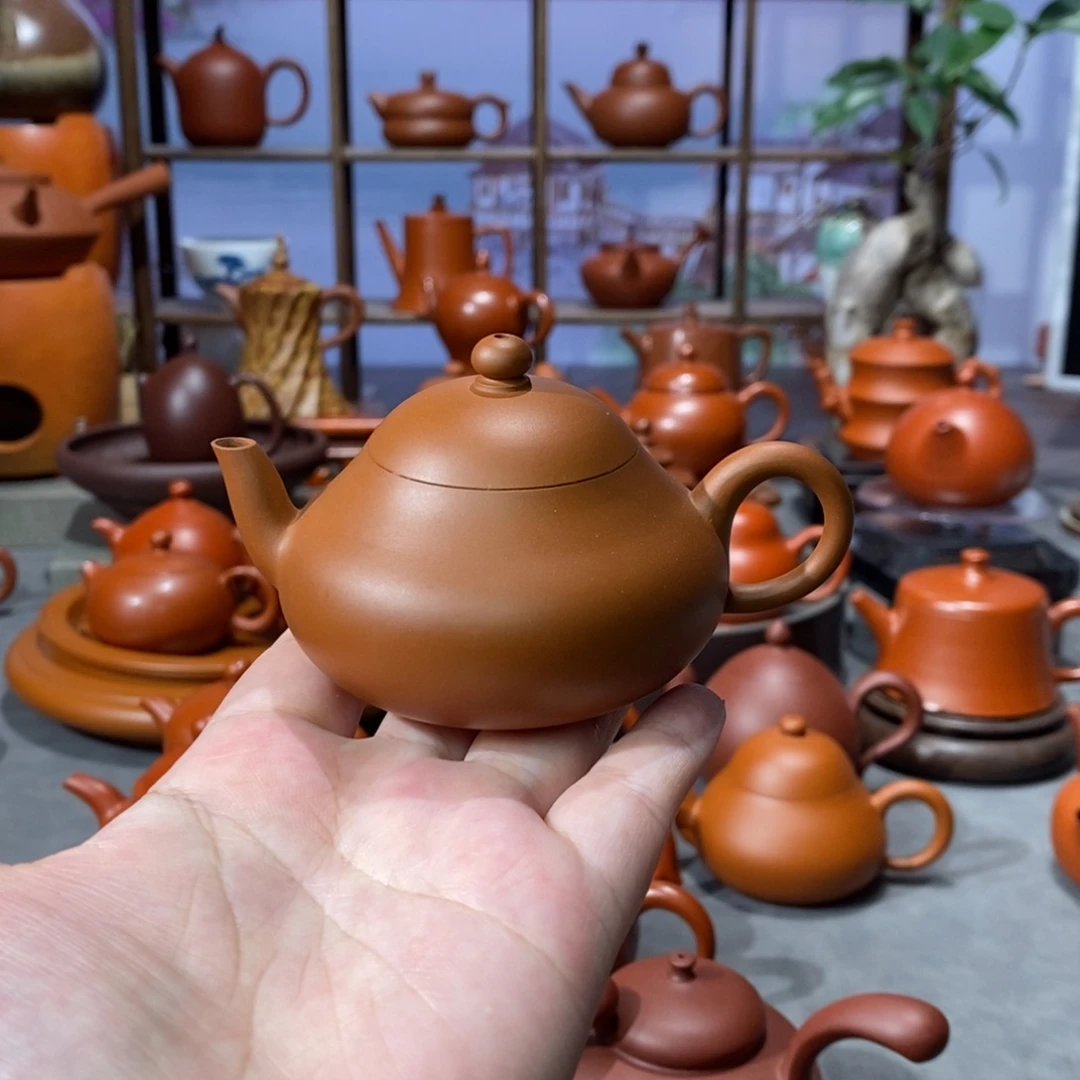 茶壶紫砂蔡铿鸡蛋黄梨壶100c