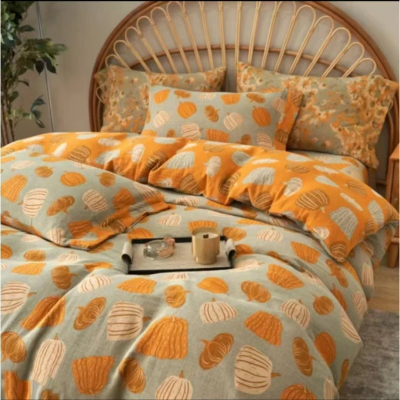 小南瓜-被套  新款双层纱被套