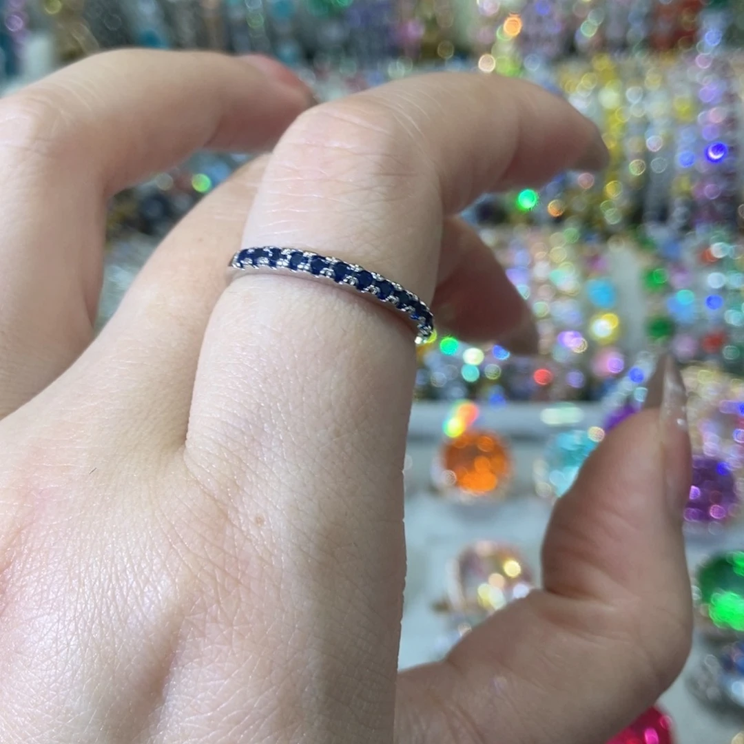 6锆石（处理）戒指