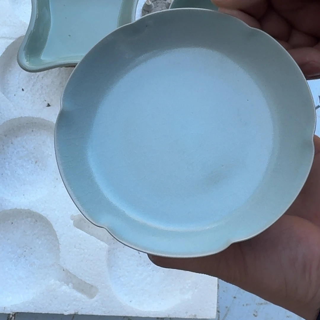 陶摆件王振峰老师葵口洗