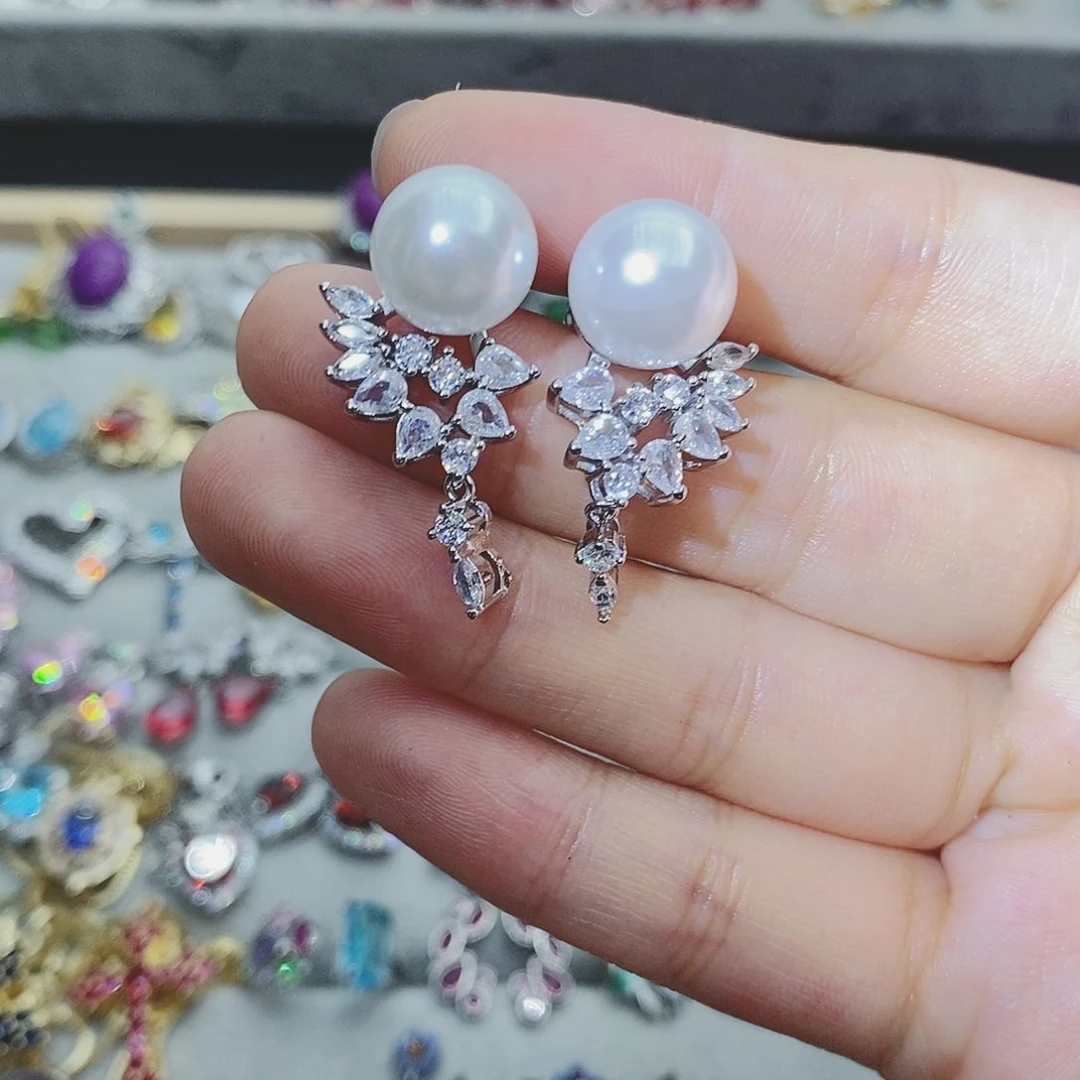 【闪购商品】银S925镶嵌耳饰托帕石