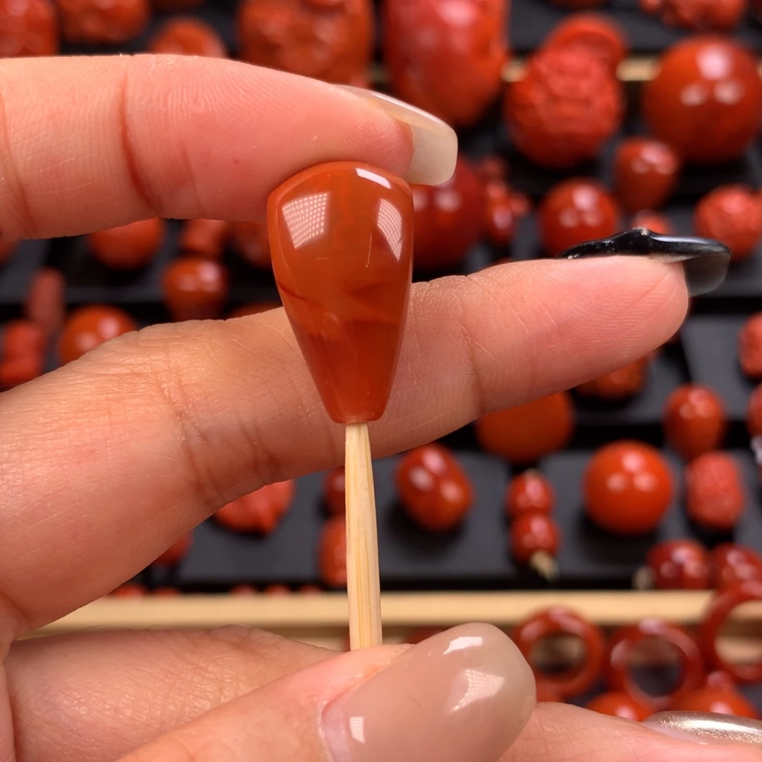 未镶嵌三通12mm南红玛瑙