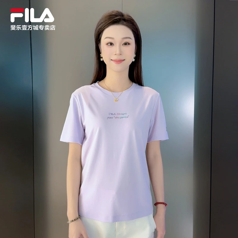 Fila/斐乐新款女子【休闲运动简约短袖T恤衫夏】百搭A11W521113F