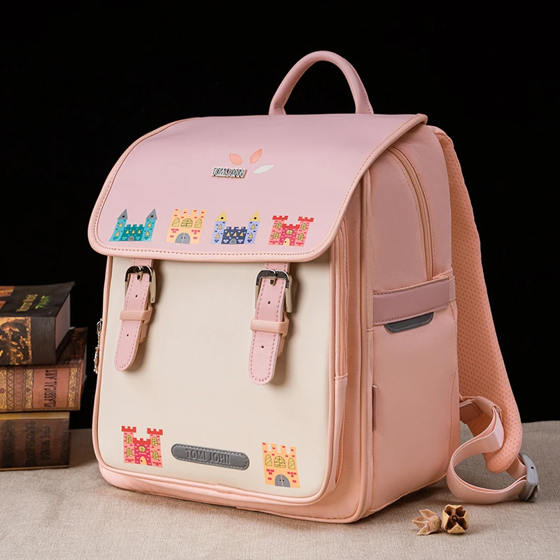 大容量学生书包2025新款时尚儿童减负护脊背包高颜值双肩包