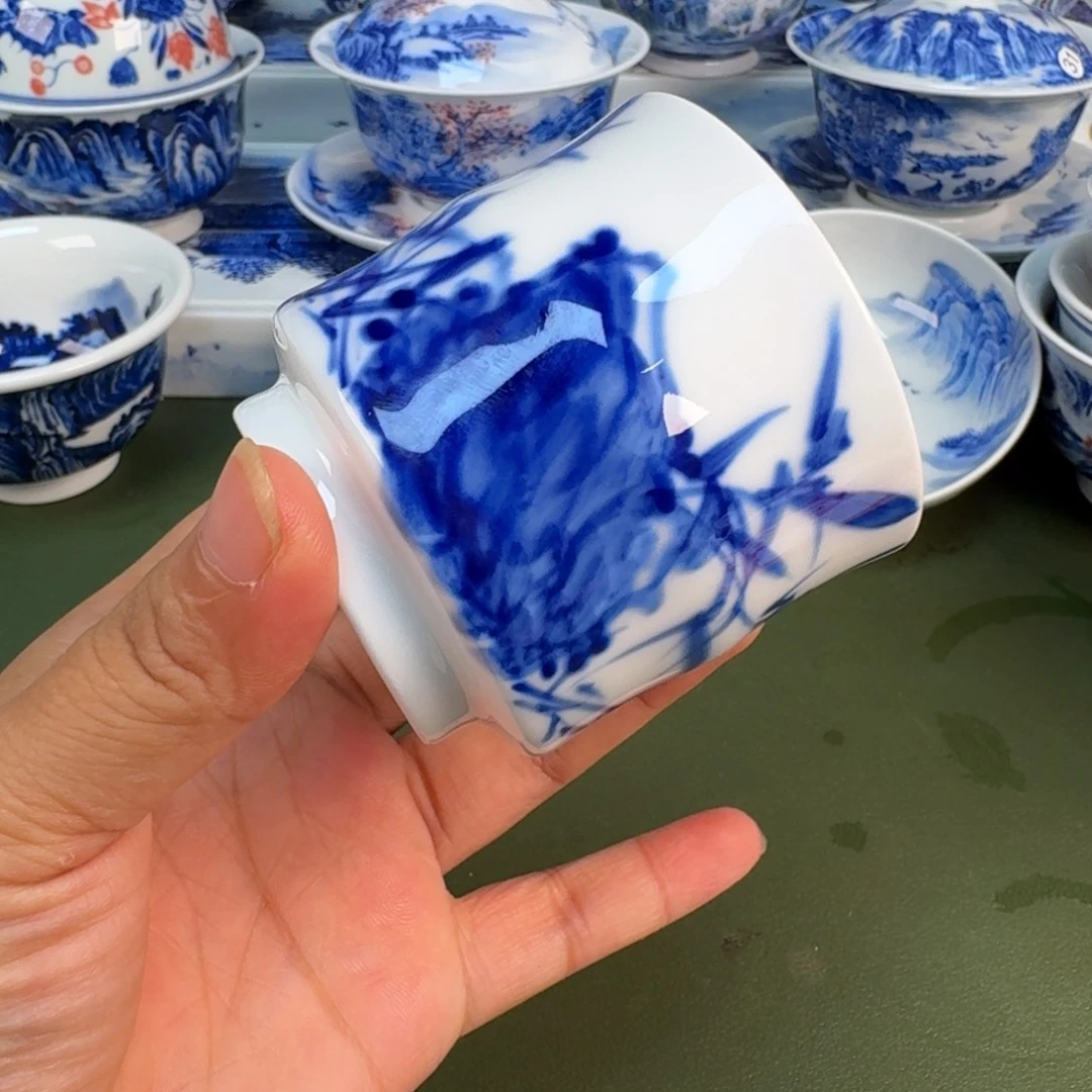 景德镇纯手绘茶具圆圆206