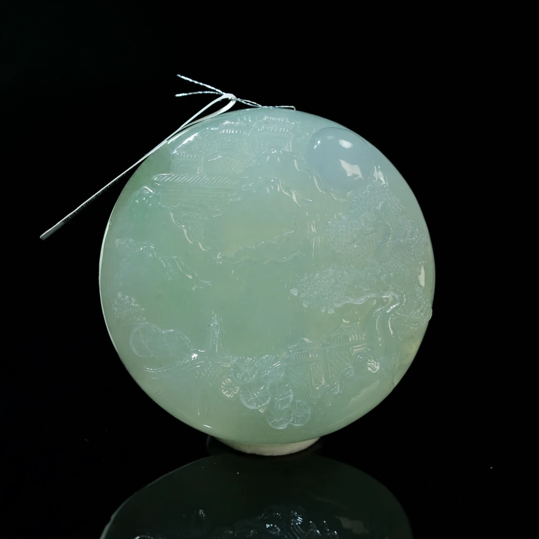 YQR048  山水牌  翡翠挂件