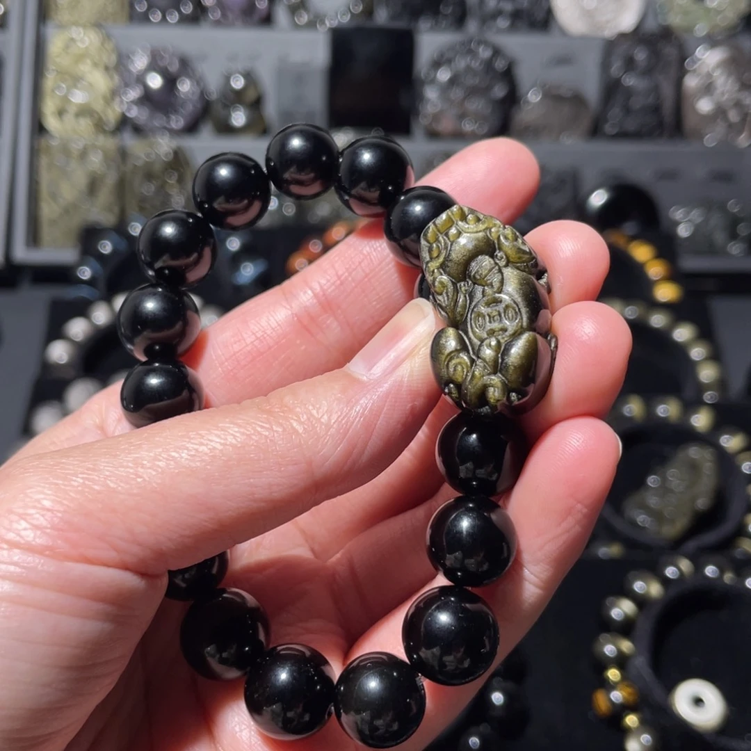 黑曜岩珠宝奇石未镶嵌@*正