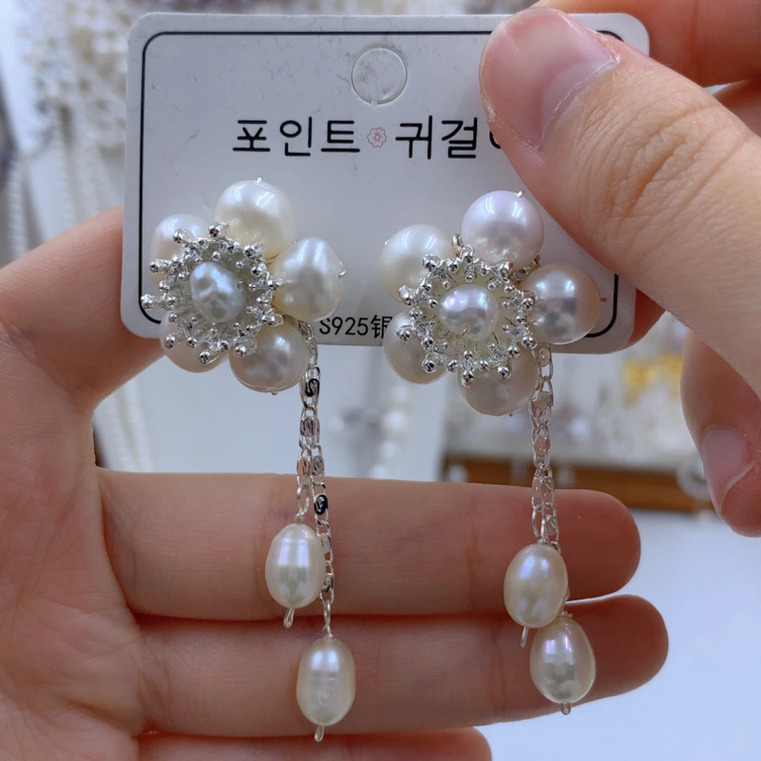 颈饰合金淡水珍珠