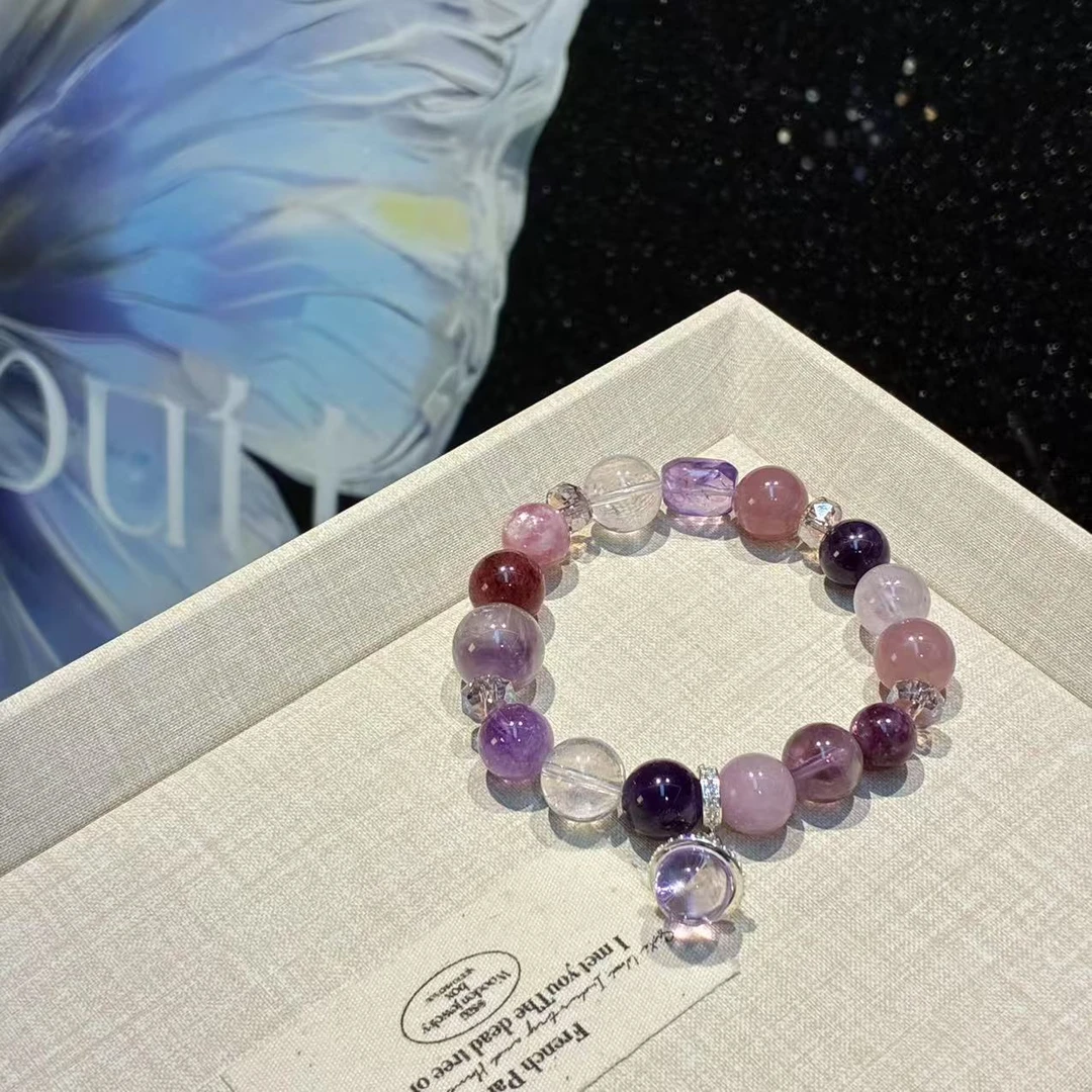 【直播间专属】九紫离火10mm-13mm+水晶手串多样性发其一1510