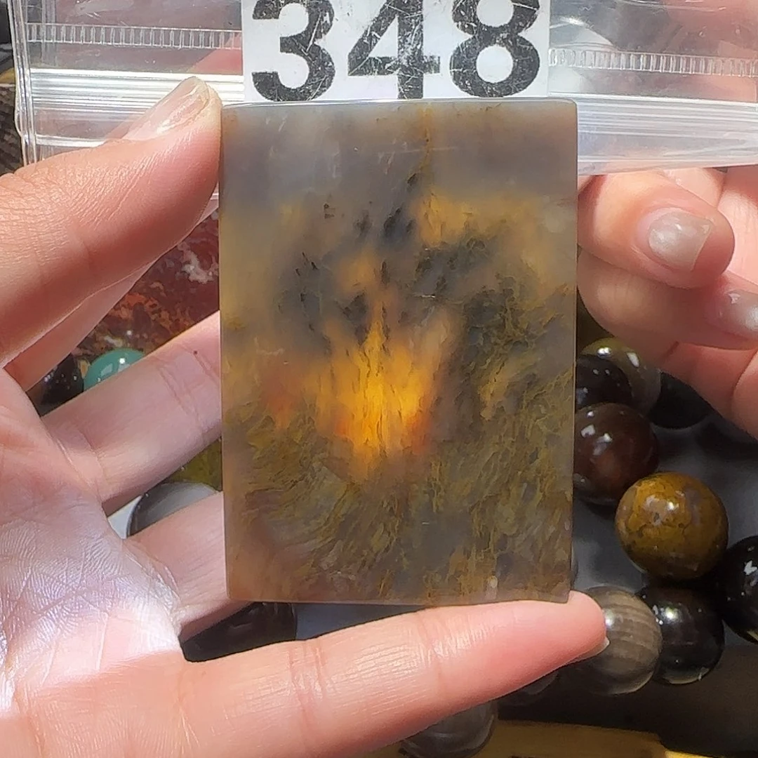 硅化玉未镶嵌天然北票硅化玉吊坠