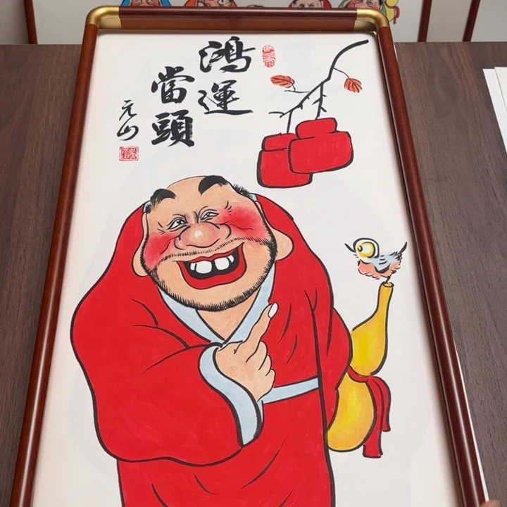 国画纯手绘禅意画作品