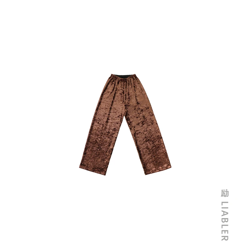 【波光粼粼】2024早春落日碎闪休闲裤 LSS124173T