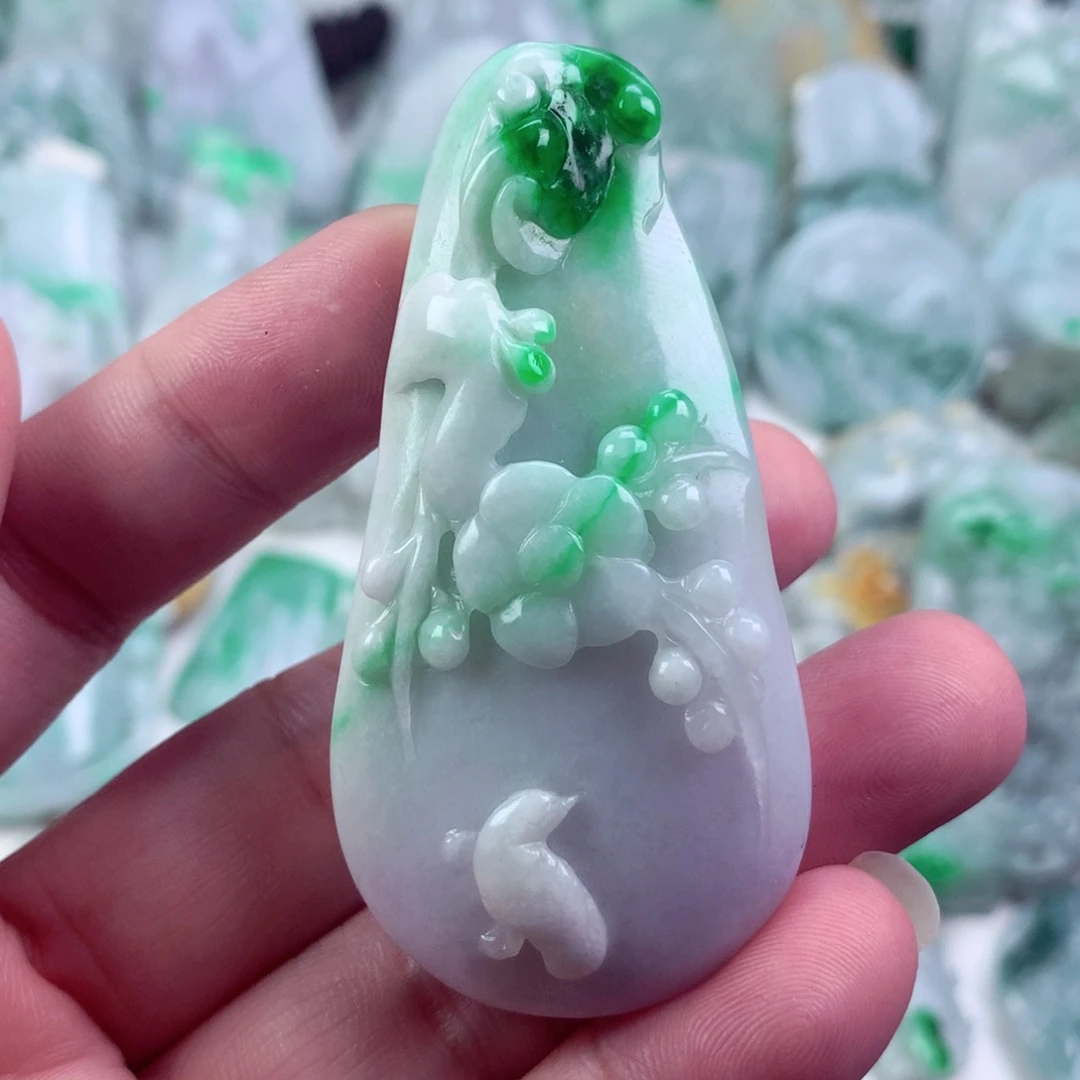 翡翠未镶嵌吊坠(不含链)