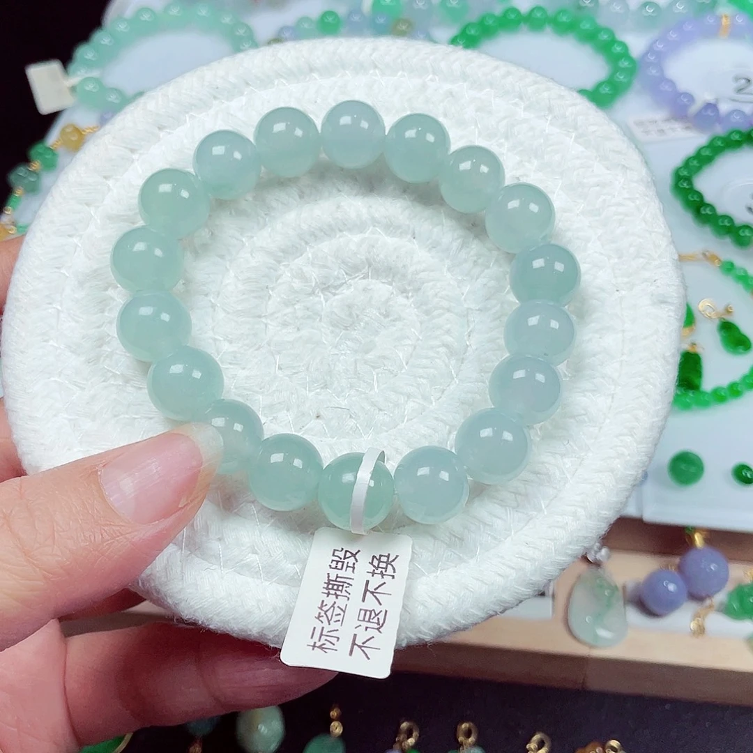 翡翠未镶嵌手链天然缅甸翡翠A货卡11.8