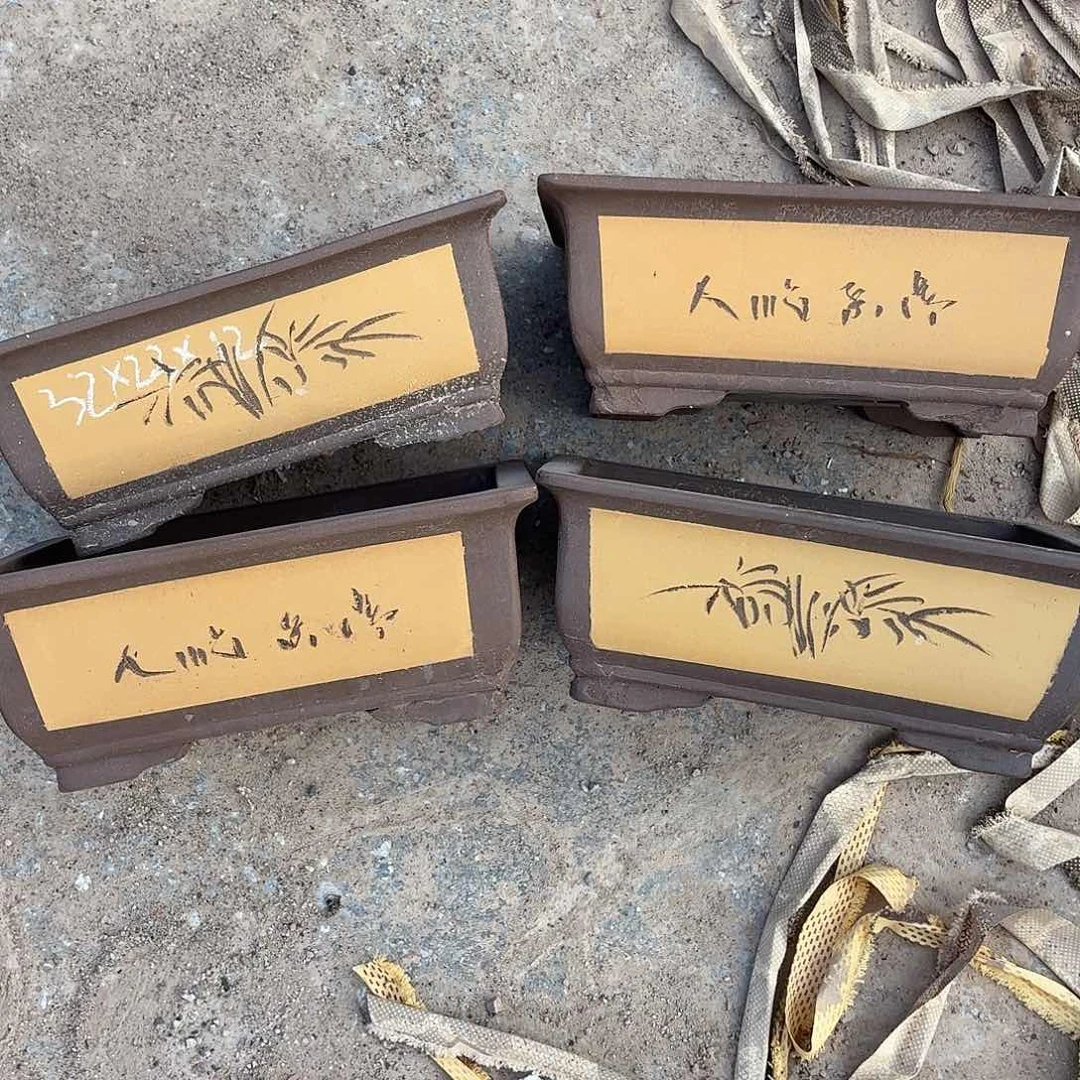 宜兴紫砂花盆，现货发