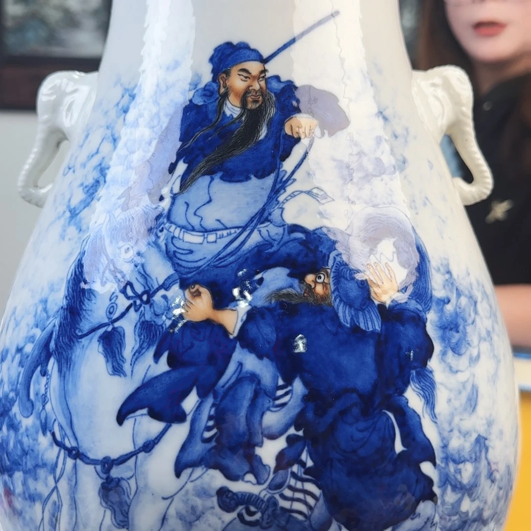 摆件青花瓷器尊252525