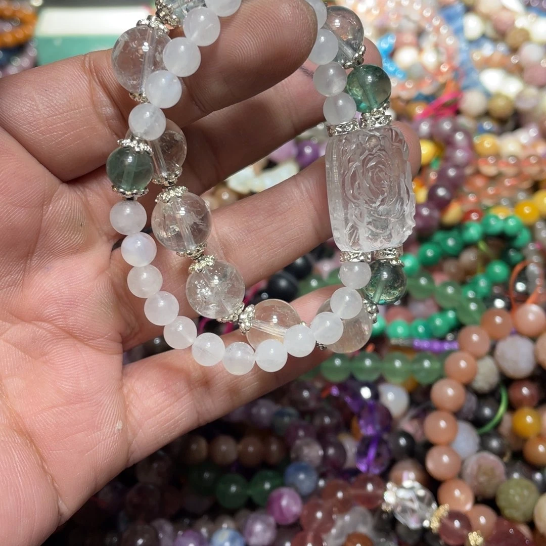 紫晶颈饰银S800镀金镶嵌