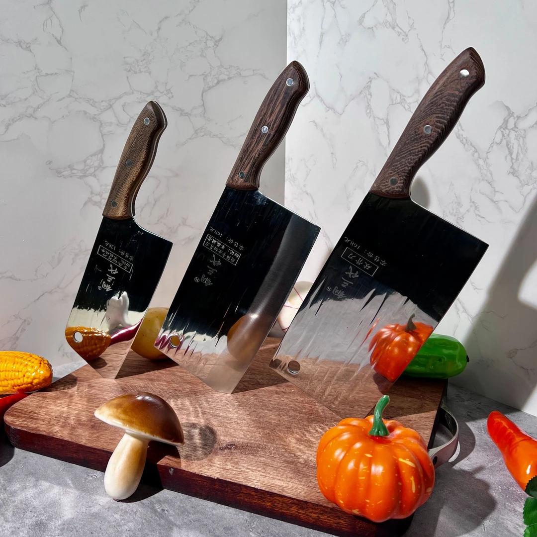 家用超快手工刀具中式加厚商用两用耐用锋利多功能斩骨厨师菜刀