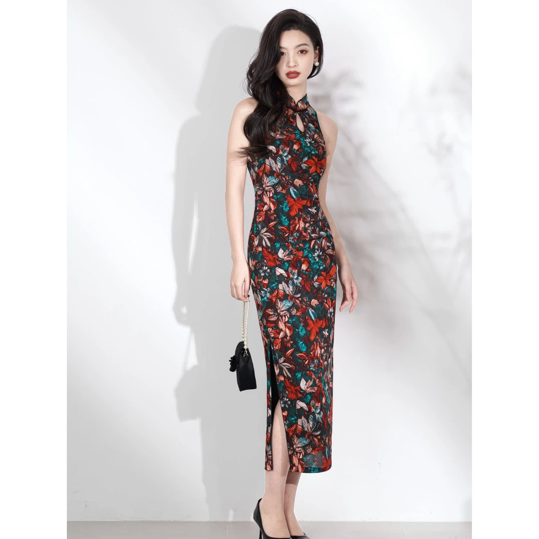 【绫罗锦绣】中国风少女气质传统款旗袍新中式日常旗袍双层衣长120