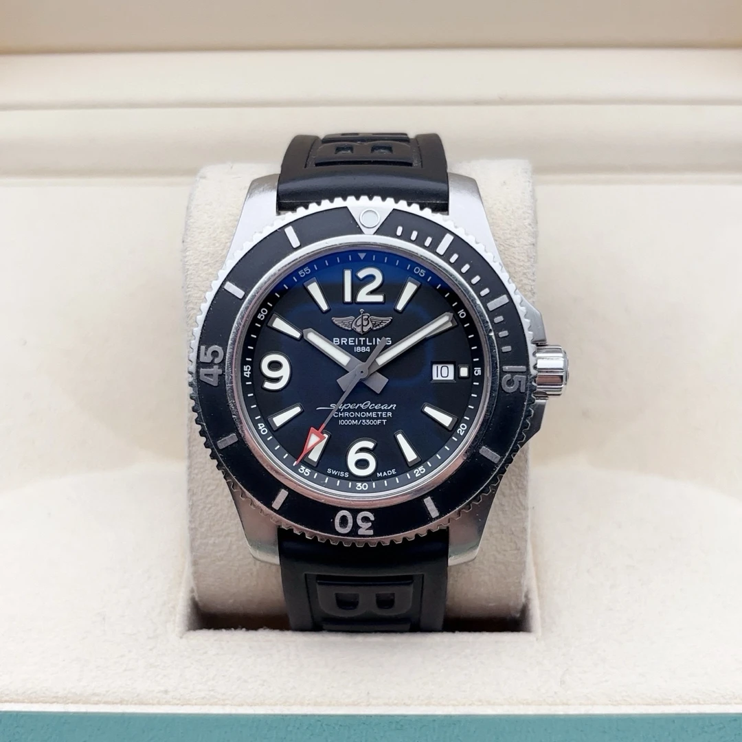 99新 BREITLING/百年灵 22年全/超级海洋A17367D71B1S2机械表/44