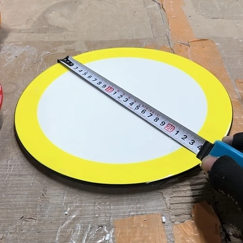 微瑕，不能明火，口径24厘米，2个天*黄色