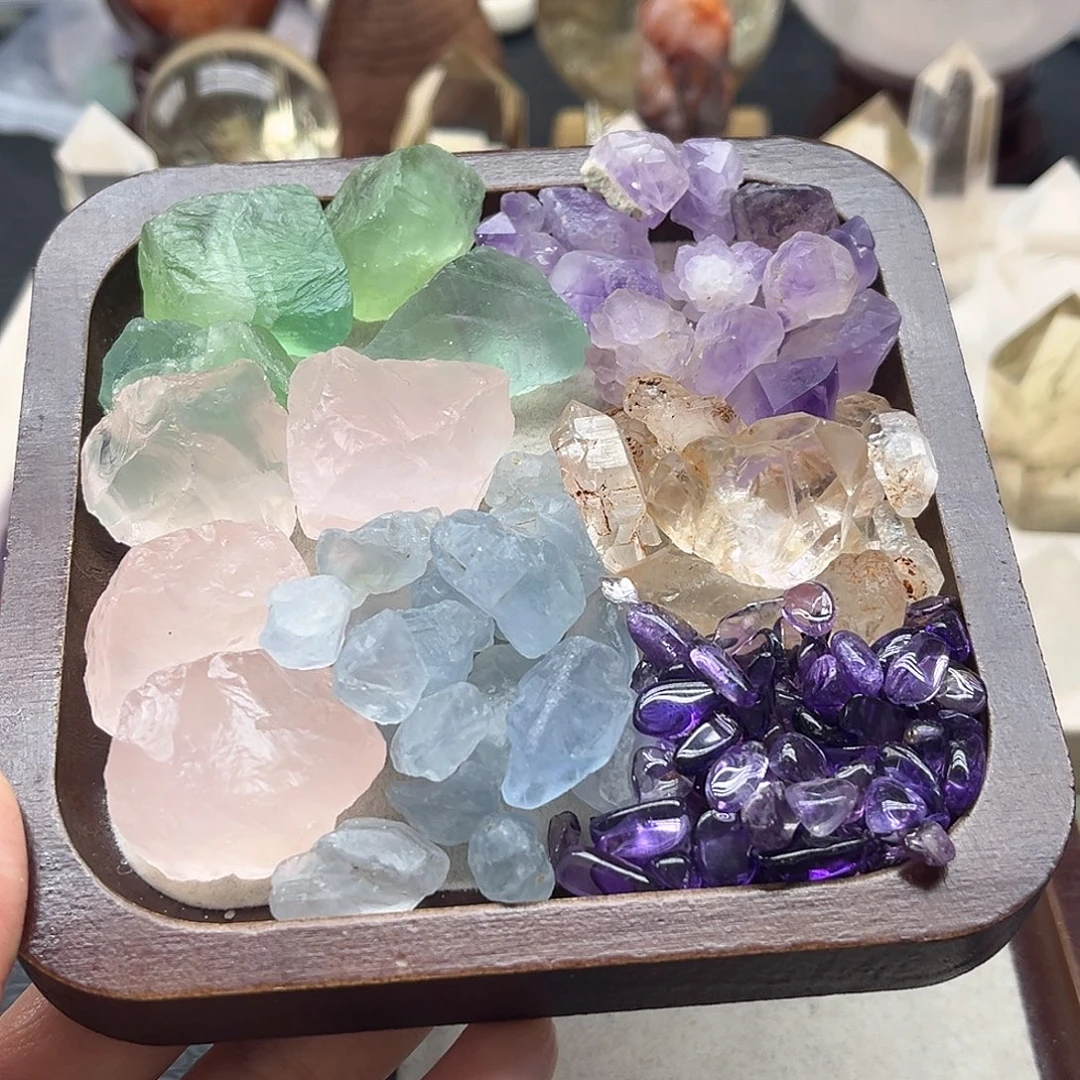 珠宝半成品未镶嵌水晶90水晶碎石组合