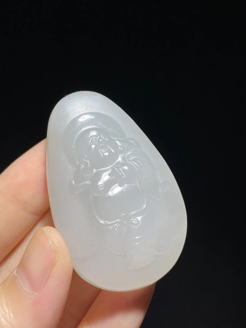 和田玉弥勒佛吊坠