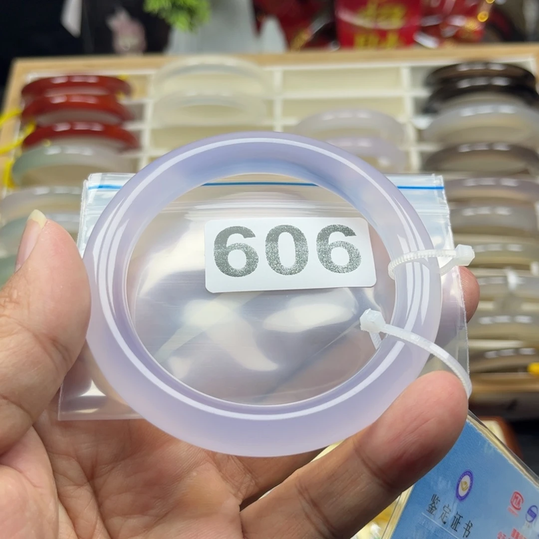 玛瑙/玉髓手镯未镶嵌祁*60.8