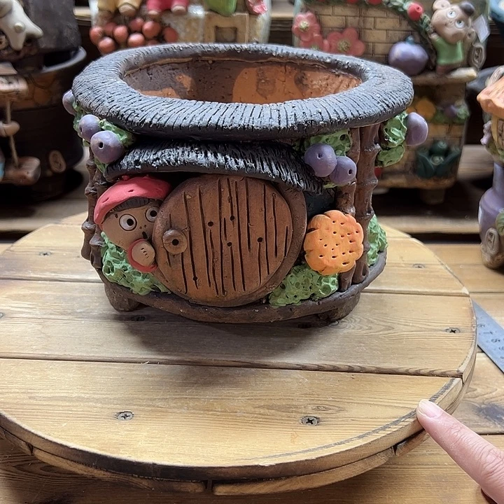 嘻哈多肉花盆百搭