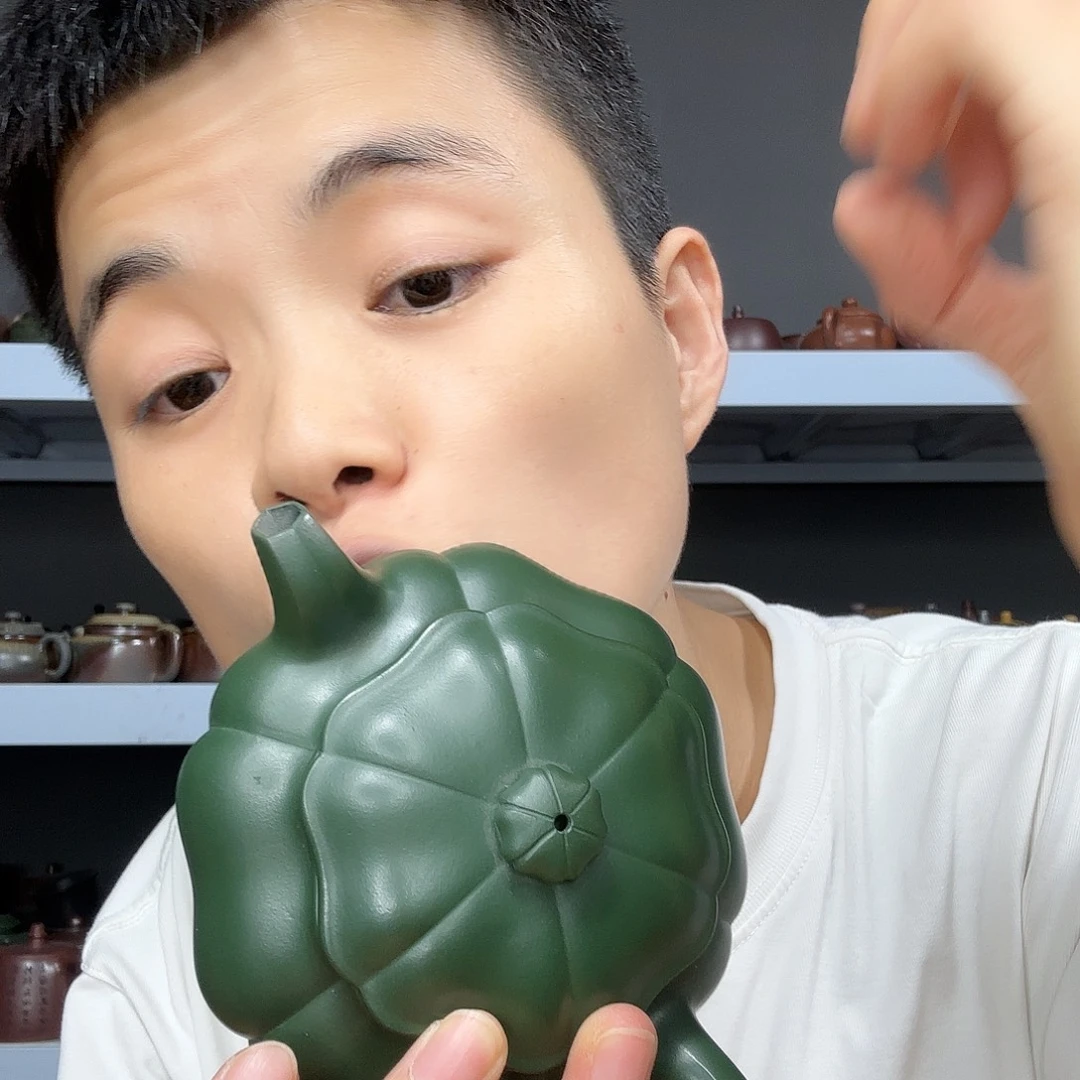 茶壶底槽青民间手艺人全手工制作