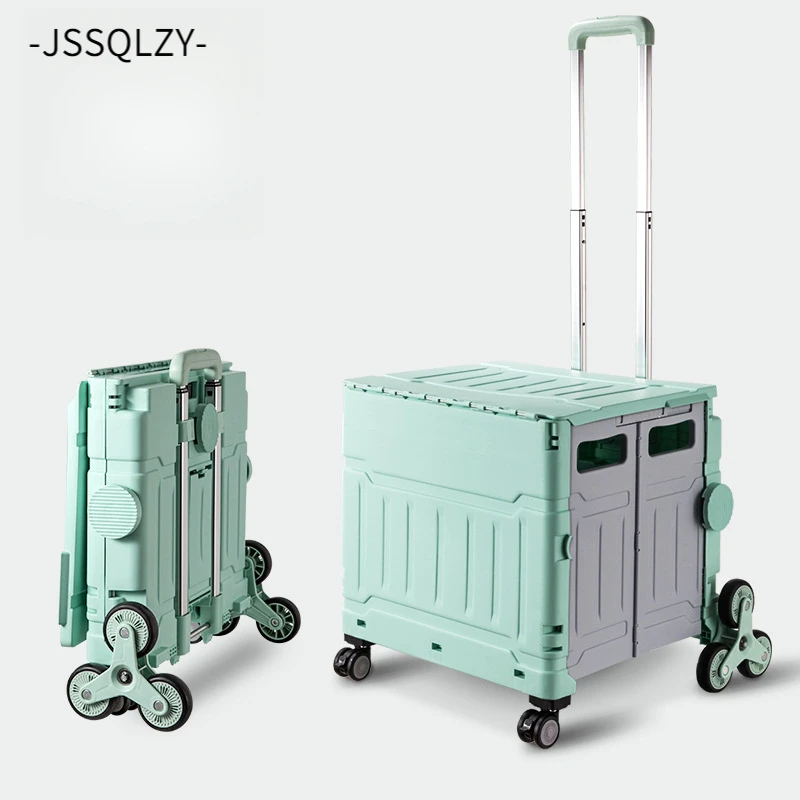 折叠购物车超市家用爬楼买菜小拉车手拉车户外露营野餐拉杆买菜车