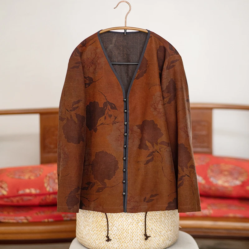 youyuansu/幽元素原创女装长袖短款休闲复古上衣