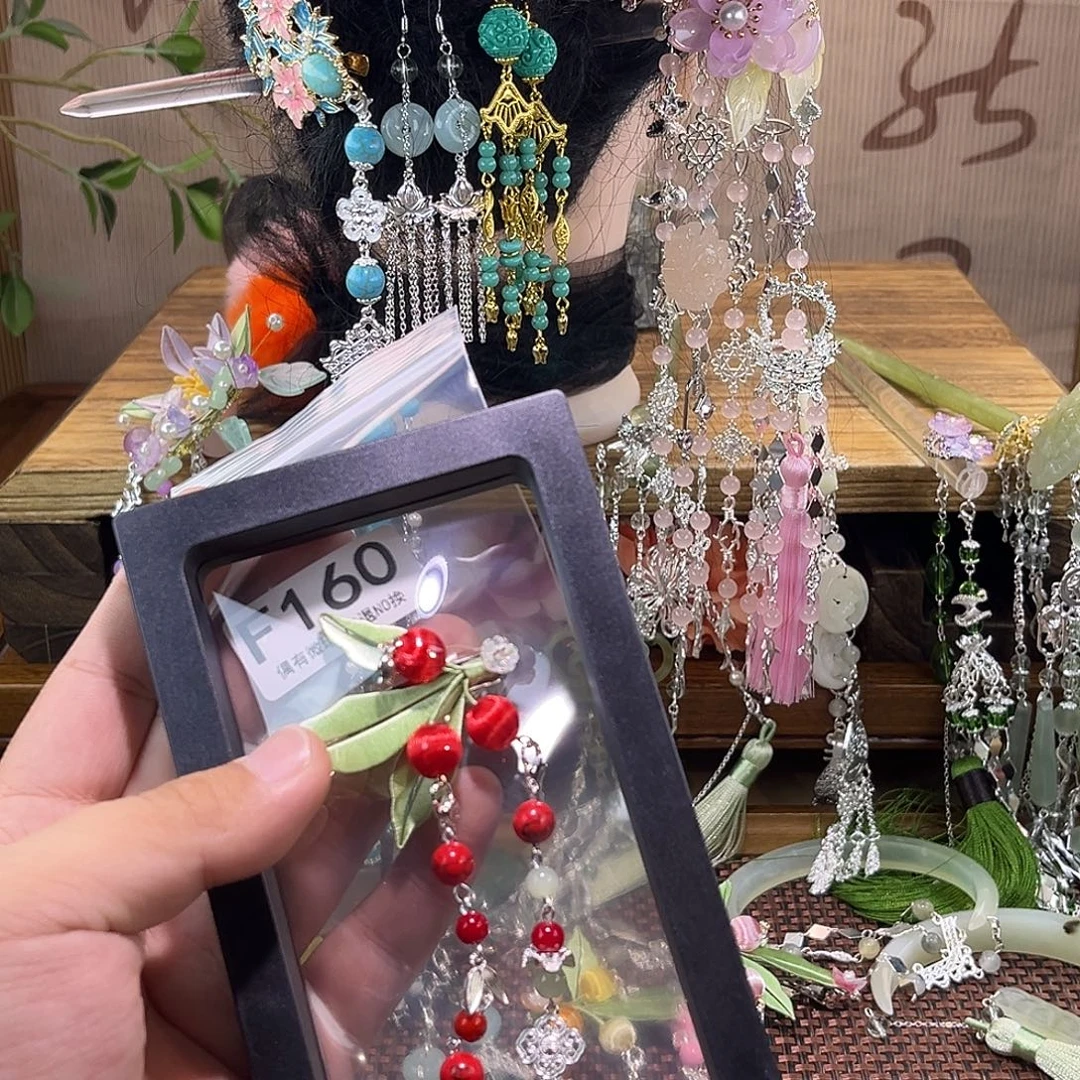 仙****蛇纹石玉未镶嵌发饰